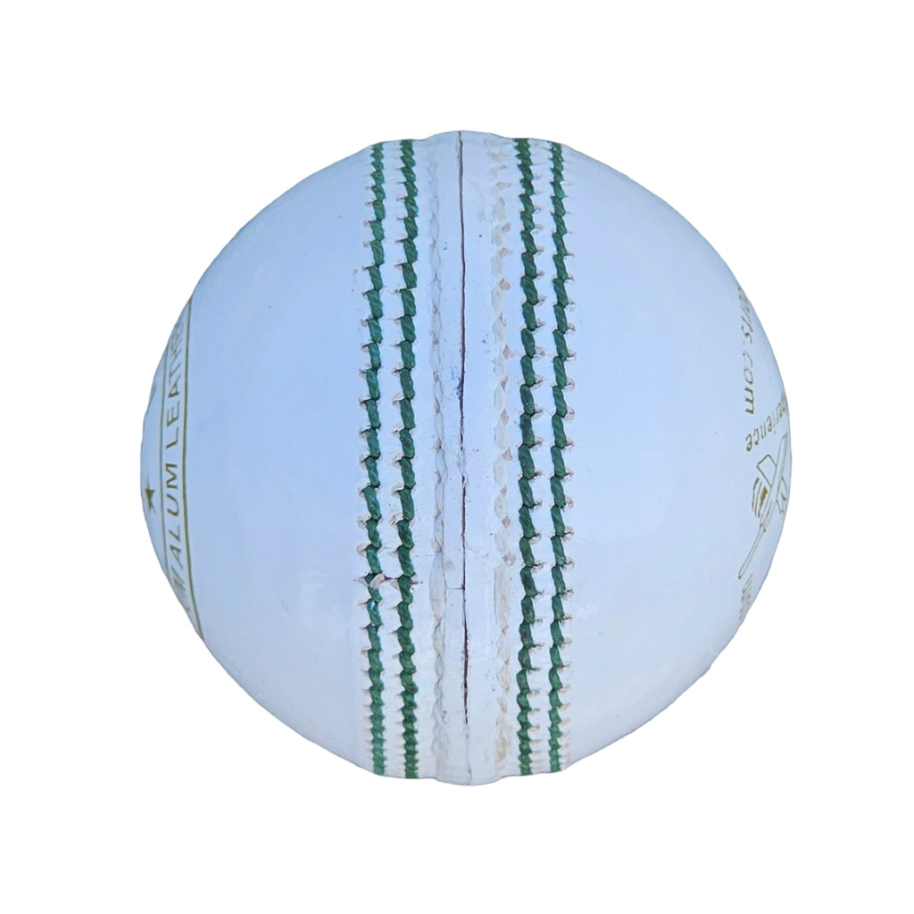4 Piece Leather Cricket Ball - The Blaze White (Box of 6 balls)