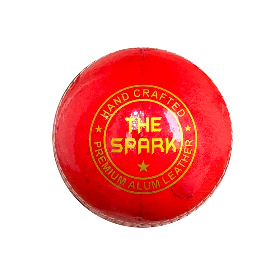 4 Piece Leather Cricket Ball - The Spark Red (Box of 6 balls)