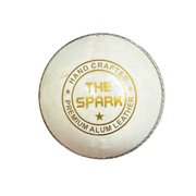 4 Piece Leather Cricket Ball - The Spark White (Box of 6 balls)
