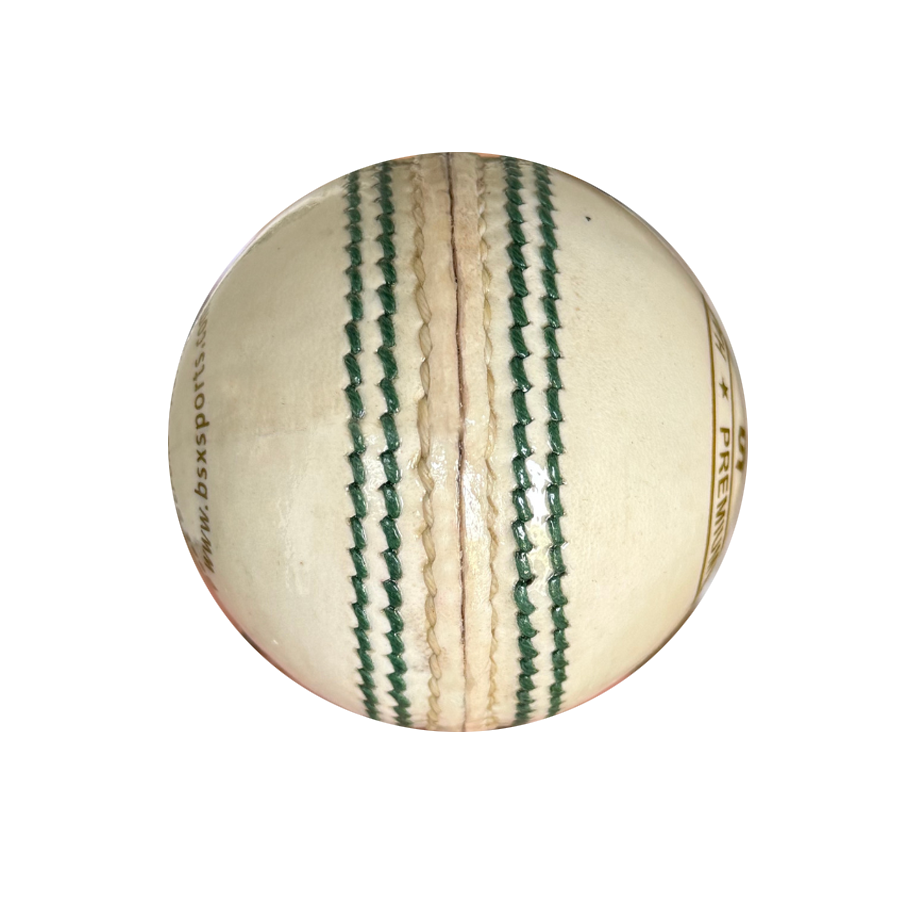 4 Piece Leather Cricket Ball - The Spark White (Box of 6 balls)