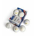 4 Piece Leather Cricket Ball - The Blaze White (Box of 6 balls)