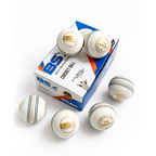 4 Piece Leather Cricket Ball - The Spark White (Box of 6 balls)